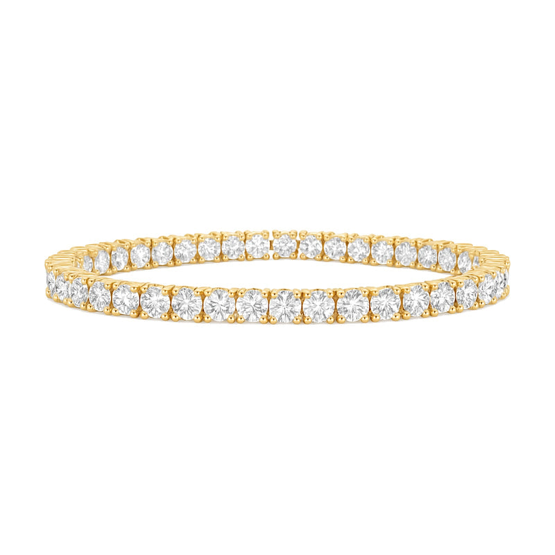 Orianne bracelet in 14K yellow gold with round-cut lab-grown diamonds