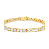 Orianne bracelet in 14K yellow gold with round-cut lab-grown diamonds