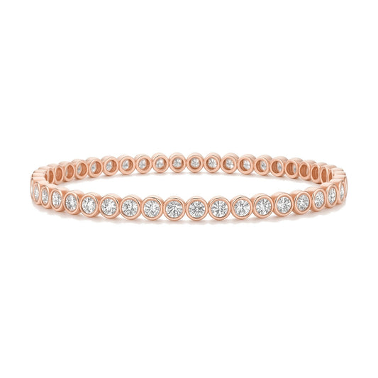 Pauline bracelet in 14K rose gold with a lab-grown diamond