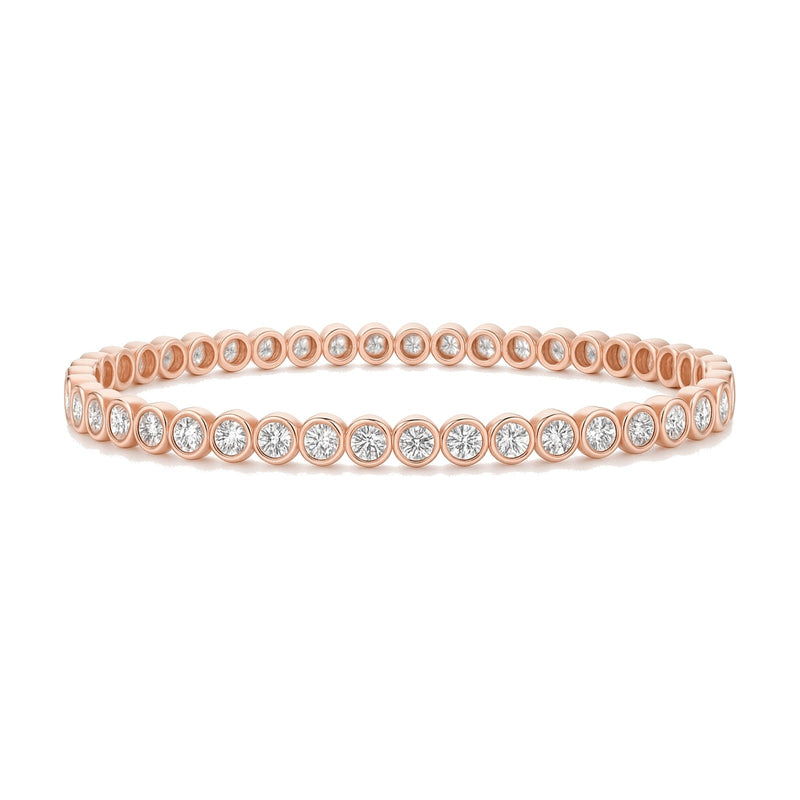 Pauline bracelet in 14K rose gold with a lab-grown diamond