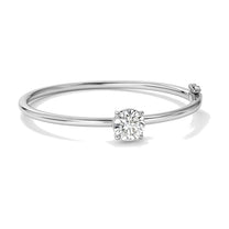 Rosalie bracelet in 14K white gold with a round-cut lab-grown diamond