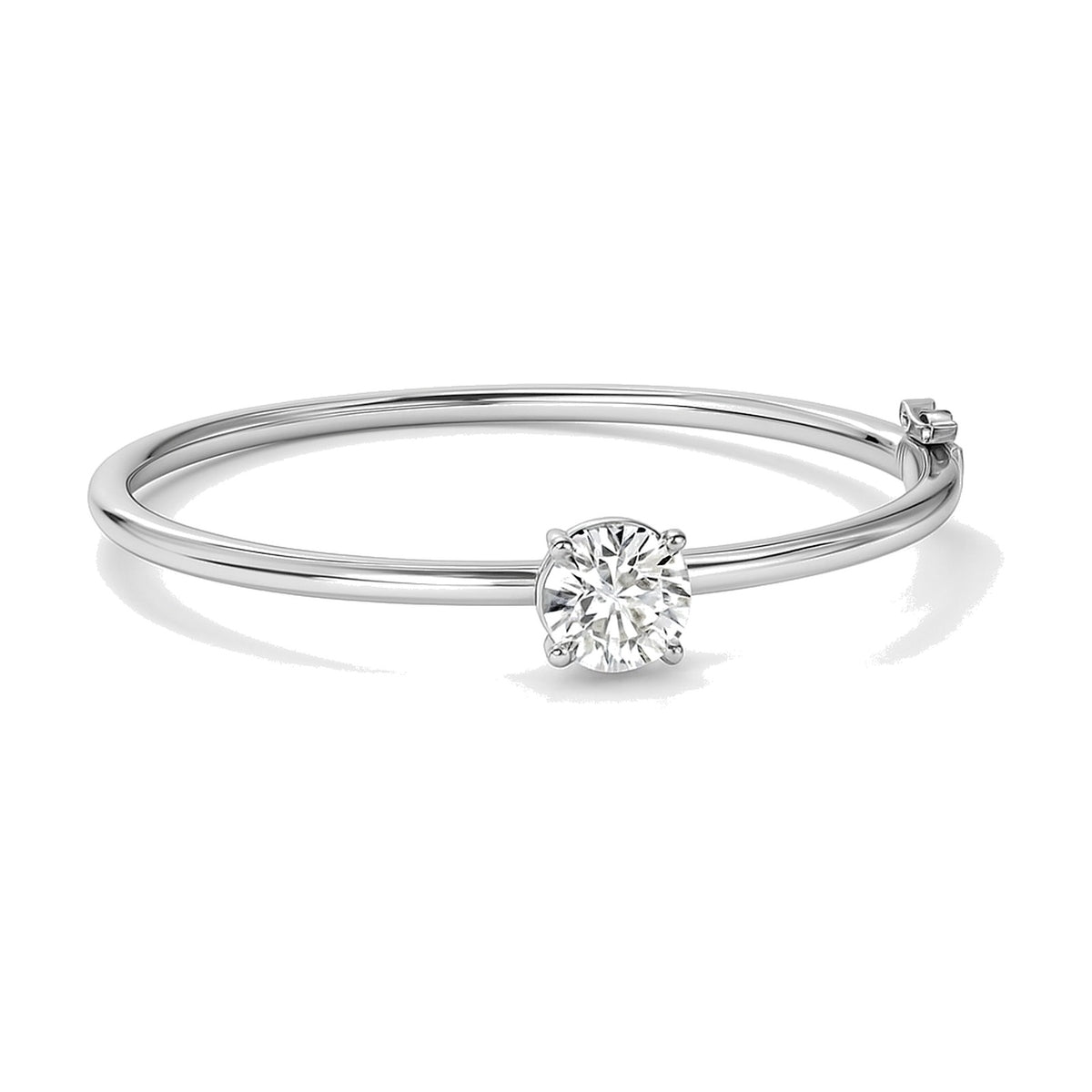 Rosalie bracelet in 14K white gold with a round-cut lab-grown diamond