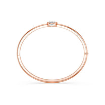 Sabrina bracelet in 14K rose gold with an oval-cut lab-grown diamond