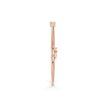 Sabrina bracelet in 14K rose gold with an oval-cut lab-grown diamond