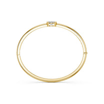 Sabrina bracelet in 14K yellow gold with an oval-cut lab-grown diamond