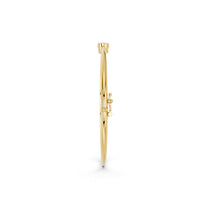 Sabrina bracelet in 14K yellow gold with an oval-cut lab-grown diamond