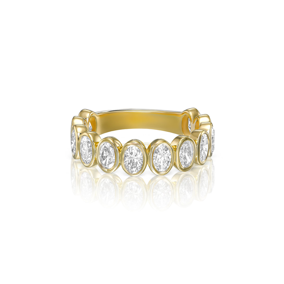 Sienna ring in 14K yellow gold with a lab-grown diamond