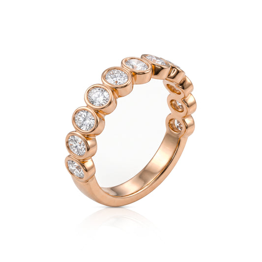 Sienna ring in 14K gold with a lab-grown diamond