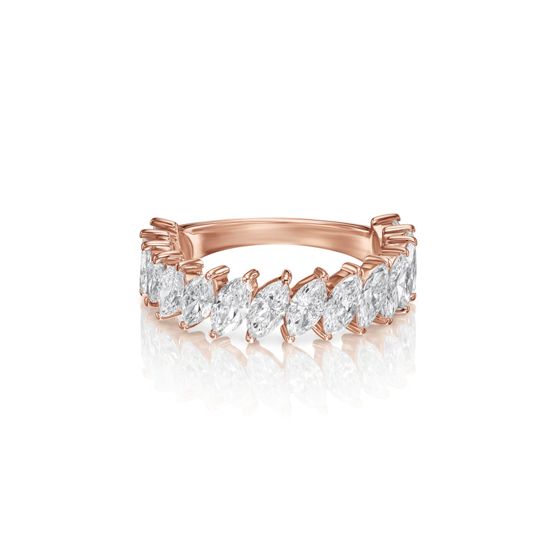 Paloma ring in 14K rose gold with a lab-grown diamond
