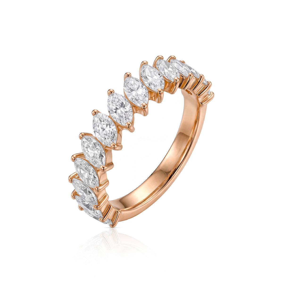 Paloma ring in 14K gold with a lab-grown diamond
