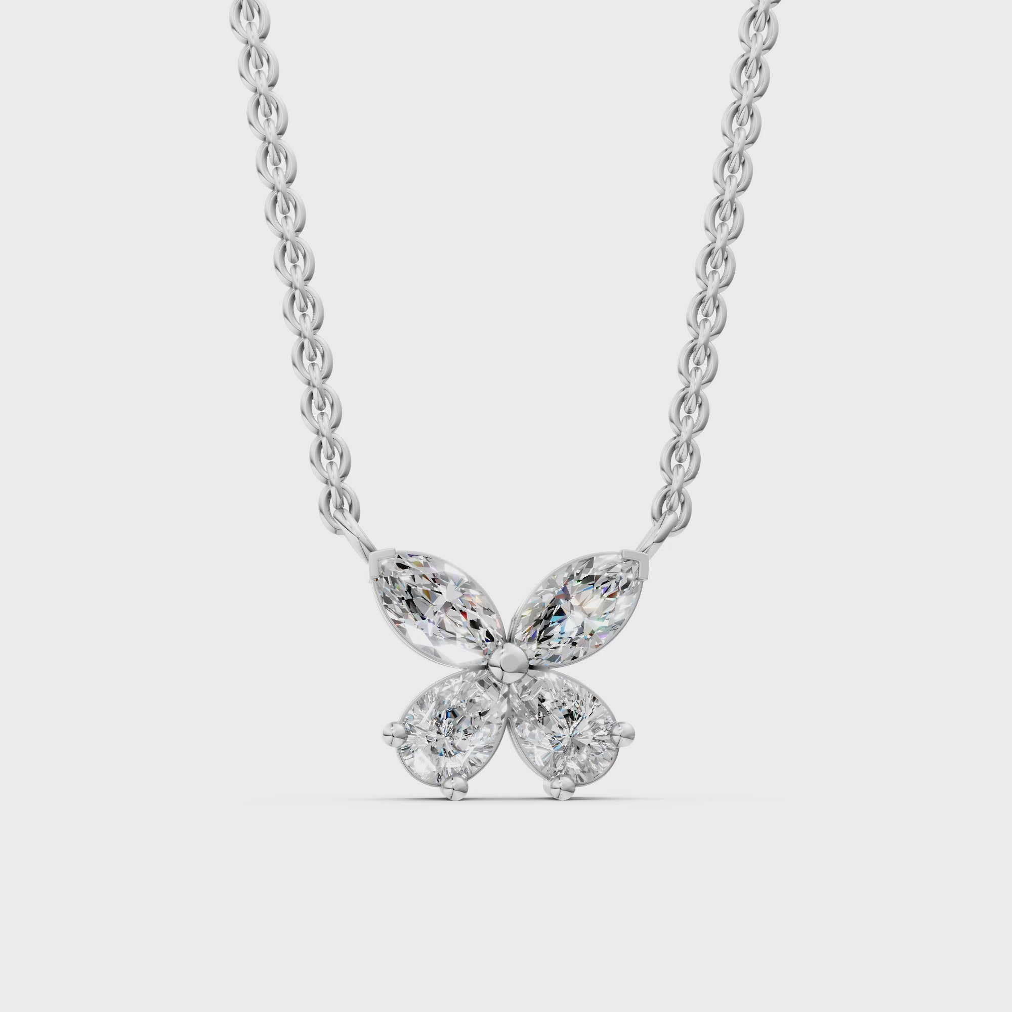 Livia — Diamond Pendant — זהב לבן — וידאו