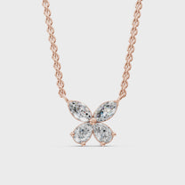 Livia — Diamond Pendant — זהב ורוד — וידאו